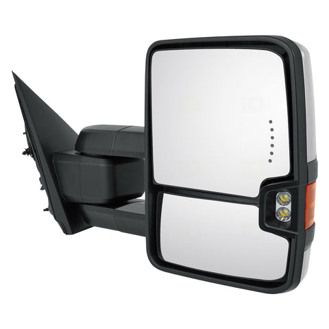 DOOR MIRROR RH POWER HTD TOW TYPE W/MEMORY/SIDE MARKER/IN-GLASS TURN SIGNAL/CARGO SPOTLIGHT