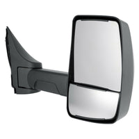DOOR MIRROR RH POWER W/DUAL HTD GLASS/5 SLOT PLUG/LONG ARM/ 2ND DESIGN/ 96IN WIDE BOX TRUCK W/O SIGNAL / OBSTACLE DETECTION