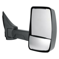 DOOR MIRROR RH POWER W/DUAL HTD GLASS/5 SLOT PLUG/LONG ARM/ 2ND DESIGN/ 96IN WIDE BOX TRUCK W/O SIGNAL / OBSTACLE DETECTION