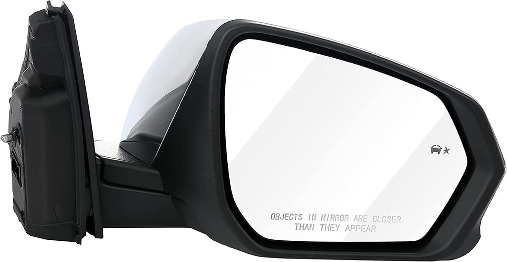 DOOR MIRROR RH POWER HTD CHROME W/BLIND SPOT/SIGNAL