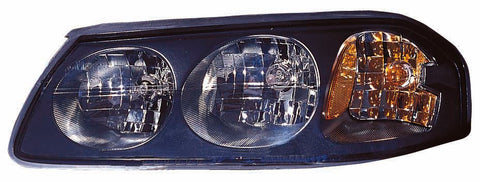 HEAD LAMP LH BLACK BEZEL W/O CENTER BULB SHIELD FEB 6TH 2004-05 CAPA