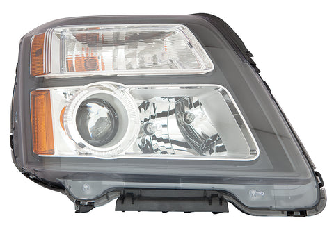 HEAD LAMP LH HALOGEN DENALI MODEL BLACK BEZEL CAPA