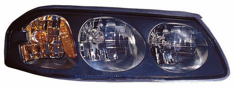 HEAD LAMP RH BLACK BEZEL W/O CENTER BULB SHIELD FROM FEB 6TH 2004 HQ