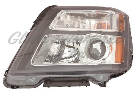 HEAD LAMP RH HALOGEN DENALI MODEL BLACK BEZEL CAPA