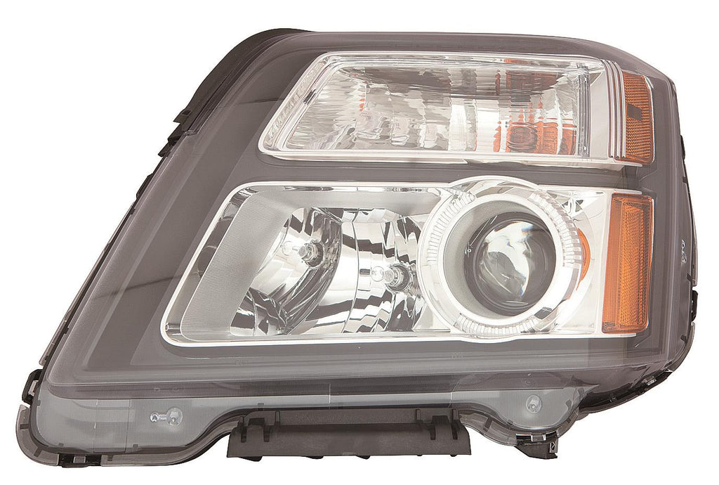 HEAD LAMP RH HALOGEN DENALI MODEL BLACK BEZEL HQ