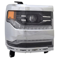 HEAD LAMP RH LED CHROME BEZEL CAPA