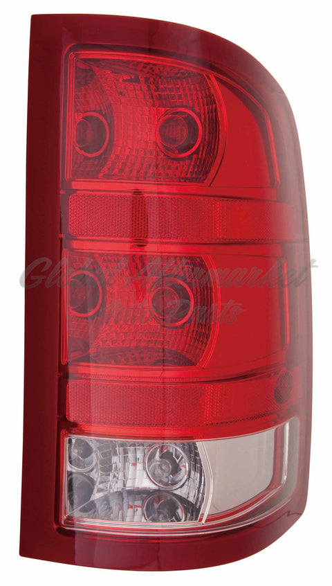 TAIL LAMP RH 2ND DESIGN W/O DARK RED TRIM W/SMALL BACK-UP BULB EXCLUDE BASE/DUALLY MODEL CAPA