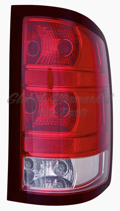 TAIL LAMP RH 1500 SERIES BASE MODEL W/DARK TRIM/LARGE BULB CAPA