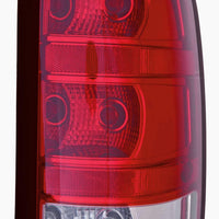 TAIL LAMP RH 1500 SERIES BASE MODEL W/DARK TRIM/LARGE BULB CAPA