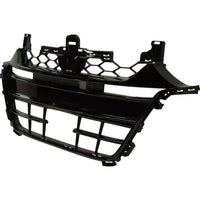 GRILLE LOWER FR PTD BLACK W/O CHROME MOULDING