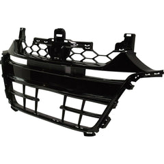 GRILLE LOWER FR PTD BLACK W/O CHROME MOULDING