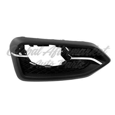 FOG LAMP BEZEL FR LH CHROME/BLACK W/O TRIM RING EXCLUDE SI MODELS