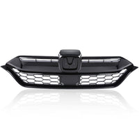 GRILLE FR BRIGHT BLACK BARE OF ALL MOULDINGS