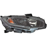 HEAD LAMP RH HALOGEN W/BLACK BEZEL HQ — photo 1