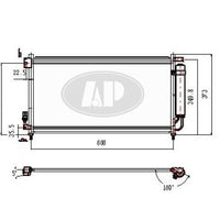 CONDENSER (3152) W/DRIER 03-07 4CYL/05-07 V6