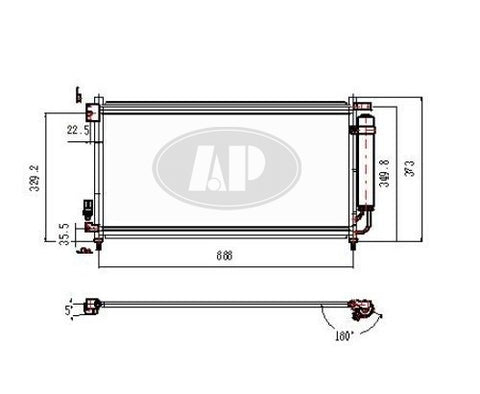 CONDENSER (3152) W/DRIER 03-07 4CYL/05-07 V6
