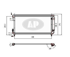 CONDENSER (3152) W/DRIER 03-07 4CYL/05-07 V6