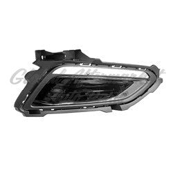 DAYTIME RUNNING LAMP BEZEL RH BLACK W/CHROME