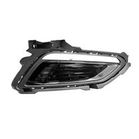 DAYTIME RUNNING LAMP BEZEL RH BLACK W/CHROME