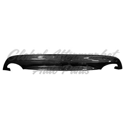 VALANCE RR DARK GRAY W/CHROME TRIM