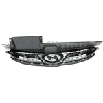GRILLE KOREA BUILT MATTE-DARK GRAY W/CHROME MLDG LTD MODEL — photo 5