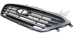 GRILLE W/CHROME FRAME 4 BARS PTD SILVER GRAY W/O SPORT PKG/AUTO CRUISE — photo 2