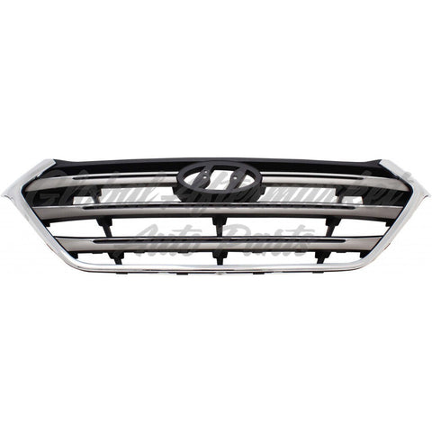 GRILLE BLACK/SILVER W/CHROME MOLDING