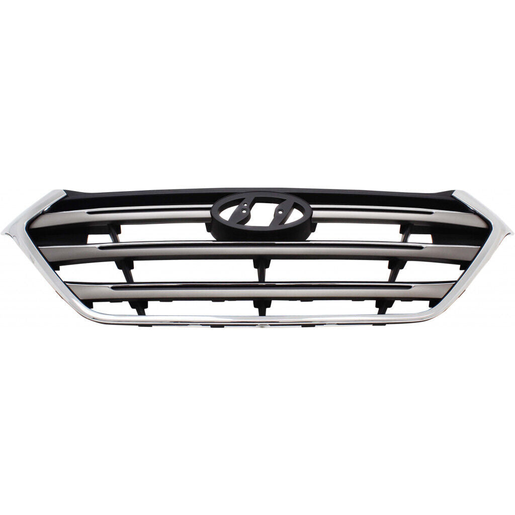 GRILLE BLACK/SILVER W/CHROME MOLDING
