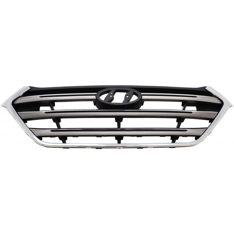 GRILLE BLACK/SILVER W/CHROME MOLDING