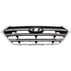 GRILLE BLACK/SILVER W/CHROME MOLDING