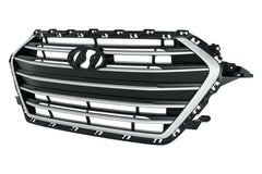 GRILLE PRIMED SILVER/BLACK W/O CHROME 1.4/2.0L KOREA BUILT