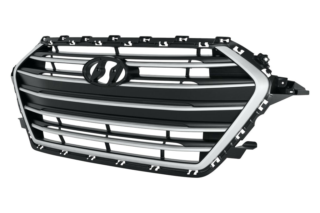 GRILLE PRIMED SILVER/BLACK W/O CHROME 1.4/2.0L KOREA BUILT