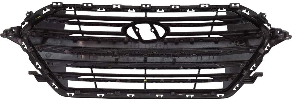 GRILLE BLACK W/SILVER BARS/SILVER FRAME USA BUILT