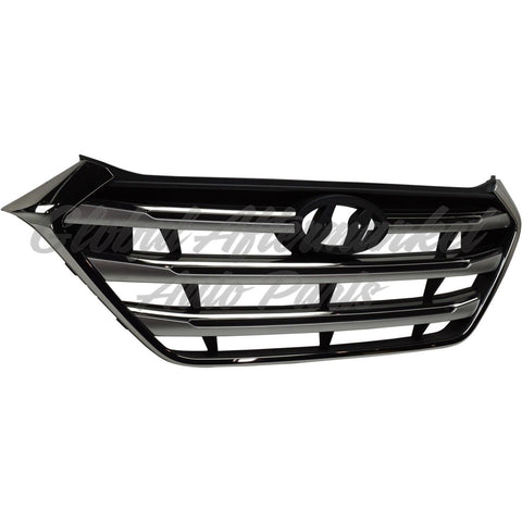 GRILLE W/SILVER BARS W/CHROME FRAME