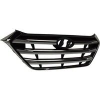 GRILLE W/SILVER BARS W/CHROME FRAME