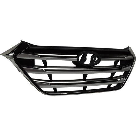 GRILLE W/SILVER BARS W/CHROME FRAME