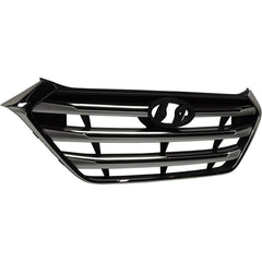 GRILLE W/SILVER BARS W/CHROME FRAME