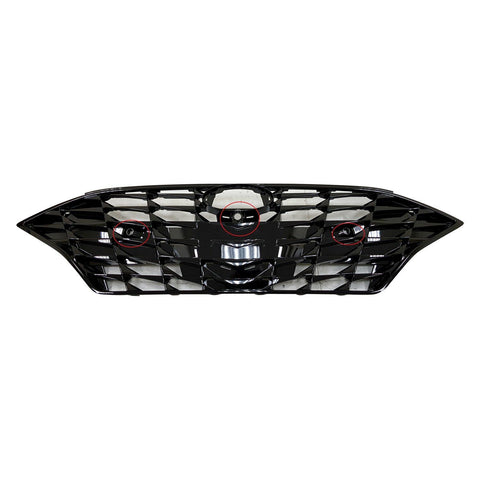 GRILLE FR GLOSS BLACK W/TWO SENSORS/CAMERA FITS LTD/ULTIMATE (CANADA) MODELS