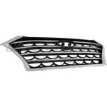 GRILLE FR PTD BLACK CHROME MOLDING W/O CAMERA — photo 1