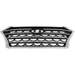 GRILLE FR PTD BLACK CHROME MOLDING W/O CAMERA — photo 2