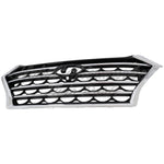 GRILLE FR PTD BLACK CHROME MOLDING W/CAMERA — photo 1