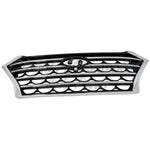 GRILLE FR PTD BLACK CHROME MOLDING W/CAMERA — photo 2