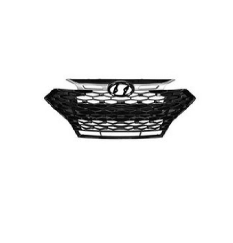 GRILLE FR GLOSS BLACK W/SATIN MOLDING W/O EMBLEM KOREA BUILT SPORT MODEL