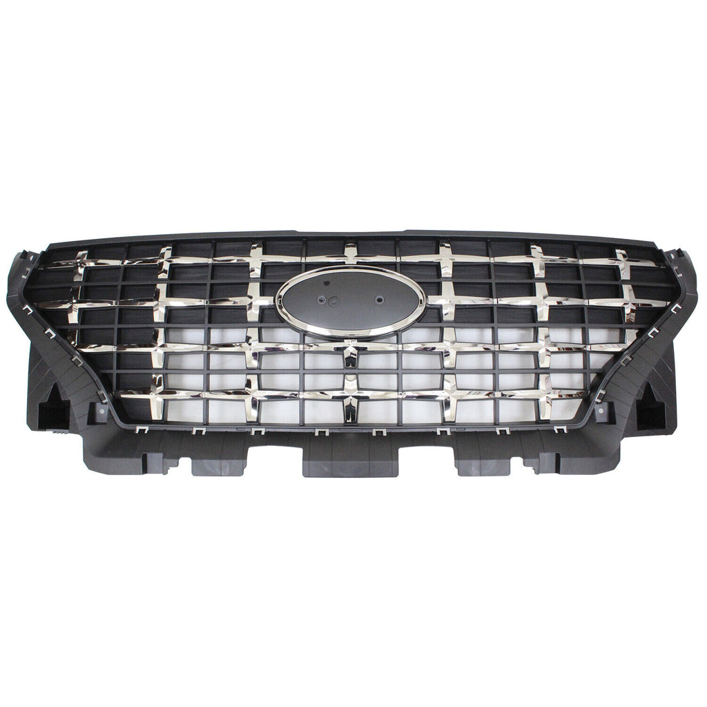 GRILLE FR W/SMOKED CHROME MOLDING W/O EMBLEM