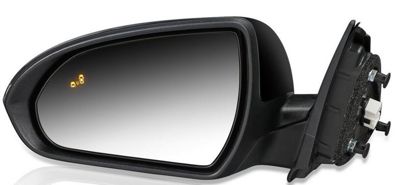 DOOR MIRROR LH POWER PTM HTD W/BLIND SPOT