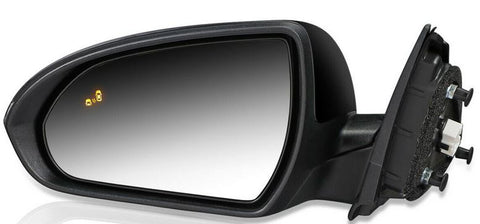 DOOR MIRROR LH POWER PTM HTD W/BLIND SPOT