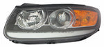 HEAD LAMP LH HALOGEN W/CLEAR LOWER REFLECTOR BLACK BEZEL HQ — photo 1