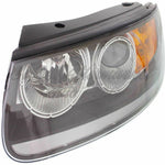 HEAD LAMP LH HALOGEN W/CLEAR LOWER REFLECTOR BLACK BEZEL CAPA — photo 3