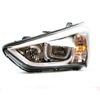 HEAD LAMP LH HALOGEN SPORTS BLACK BEZEL HQ