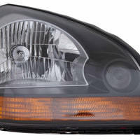 HEAD LAMP RH ORANGE REFLECTOR BLACK BEZEL HQ